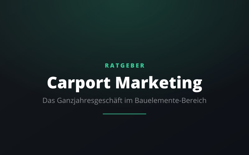 Carport Marketing 2026